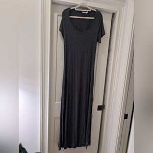 JustFab Charcoal Maxi Dress